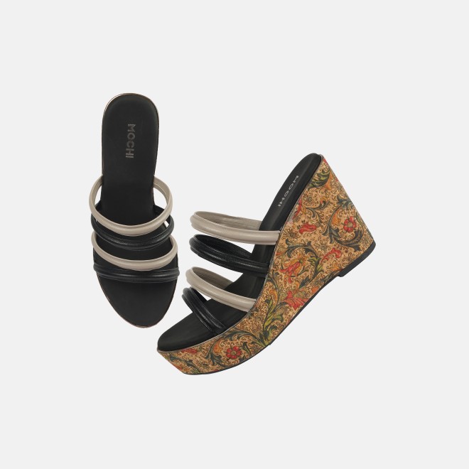 Mochi Women Black Casual Slip Ons (SKU: 34-390-11-37)