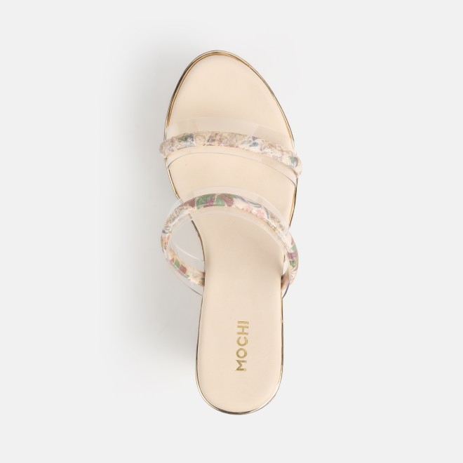 Mochi Women Gold Casual Slip Ons (SKU: 34-391-15-37)