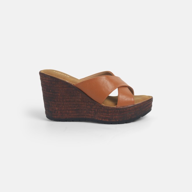 Mochi Women Tan Casual Slip Ons (SKU: 34-397-23-36)