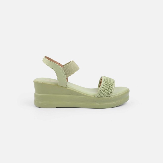 Mochi Women Green Casual Sandals (SKU: 34-399-21-37)