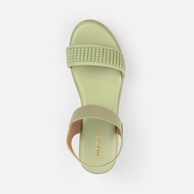 Mochi Women Green Casual Sandals (SKU: 34-399-21-37)
