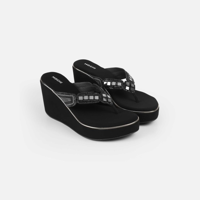 Mochi Women Black Casual Slip Ons (SKU: 34-414-11-36)