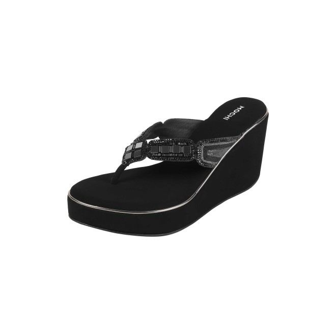 Mochi Women Black Casual Slip Ons (SKU: 34-414-11-36)