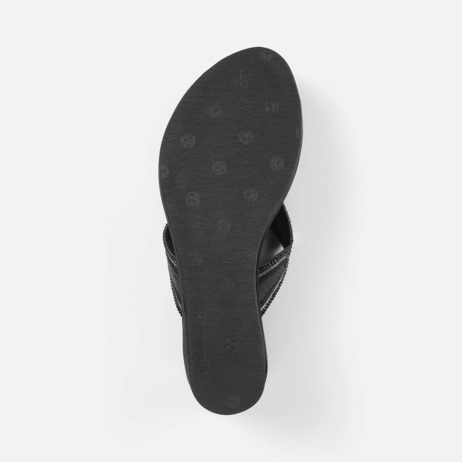 Mochi Women Black Casual Slip Ons (SKU: 34-414-11-36)