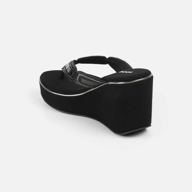 Mochi Women Black Casual Slip Ons (SKU: 34-414-11-36)