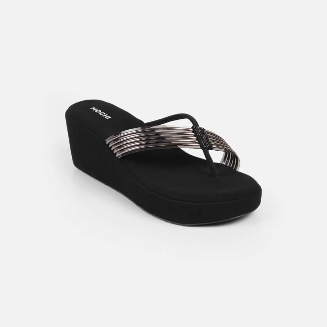 Mochi Women Black Casual Slip Ons (SKU: 34-418-11-36)