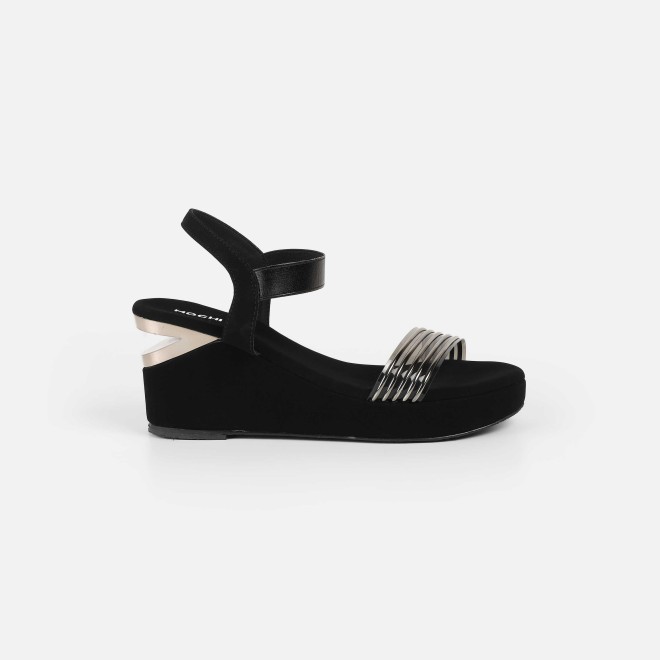 Mochi Women Black Casual Sandals (SKU: 34-419-11-36)