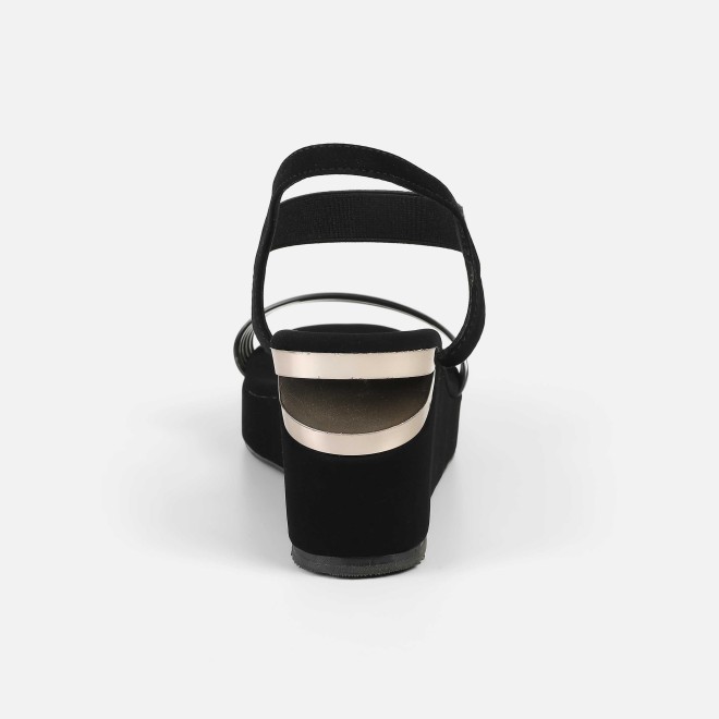 Mochi Women Black Casual Sandals (SKU: 34-419-11-36)