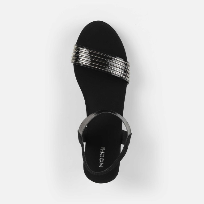 Mochi Women Black Casual Sandals (SKU: 34-419-11-36)
