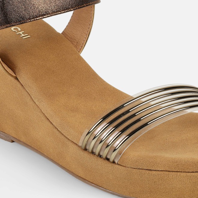 Mochi Women Antic-gold Casual Sandals (SKU: 34-419-28-36)