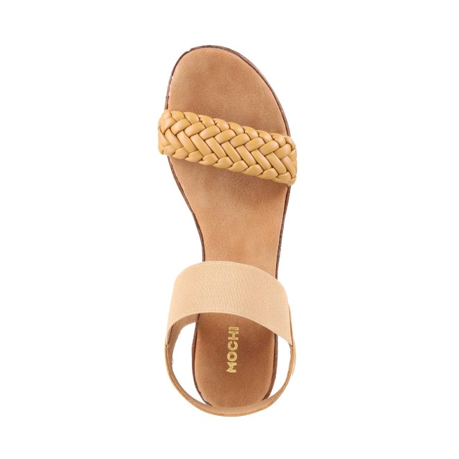 Mochi Women Beige Casual Sandals (SKU: 34-42-20-37)