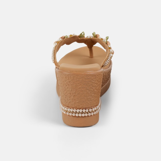 Mochi Women Antic-gold Casual Slip Ons (SKU: 34-421-28-36)