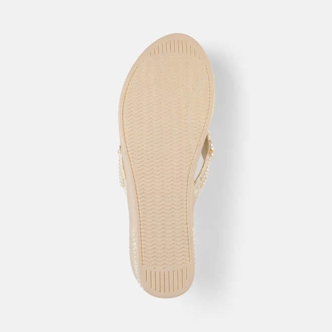 Mochi Women Beige Casual Slip Ons (SKU: 34-421-20-36)