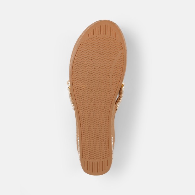 Mochi Women Antic-gold Casual Slip Ons (SKU: 34-421-28-36)
