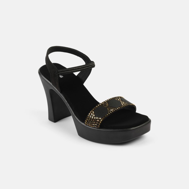 Mochi Women Black Casual Sandals (SKU: 34-422-11-36)