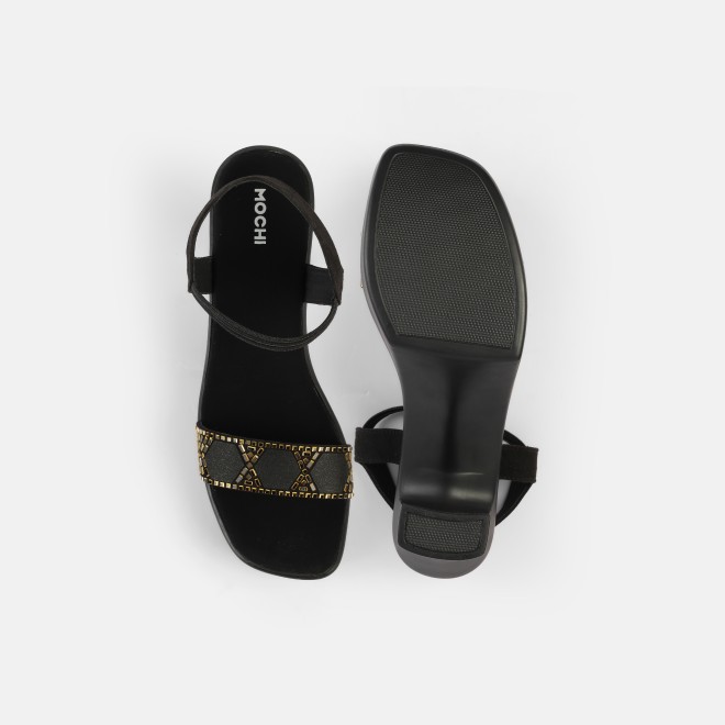Mochi Women Black Casual Sandals (SKU: 34-422-11-36)
