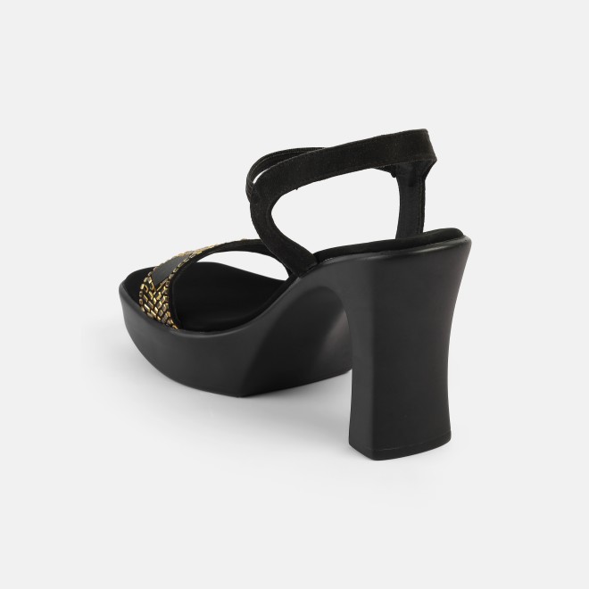 Mochi Women Black Casual Sandals (SKU: 34-422-11-36)