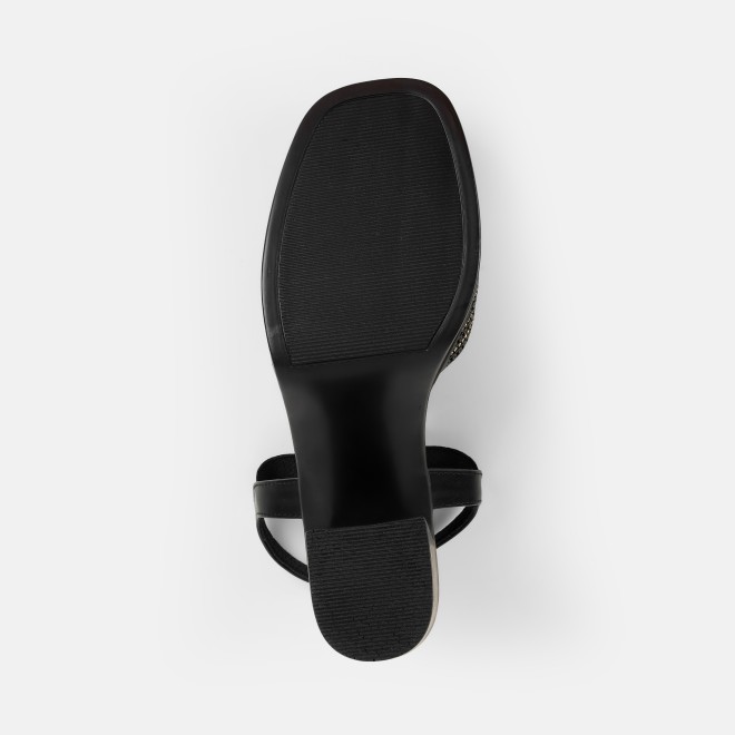 Mochi Women Black Casual Sandals (SKU: 34-423-11-36)
