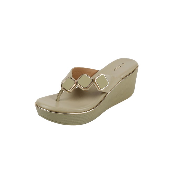 Mochi Women Green Casual Slippers (SKU: 34-425-21-37)