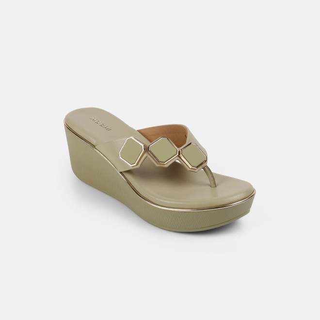 Mochi Women Green Casual Slippers (SKU: 34-425-21-37)