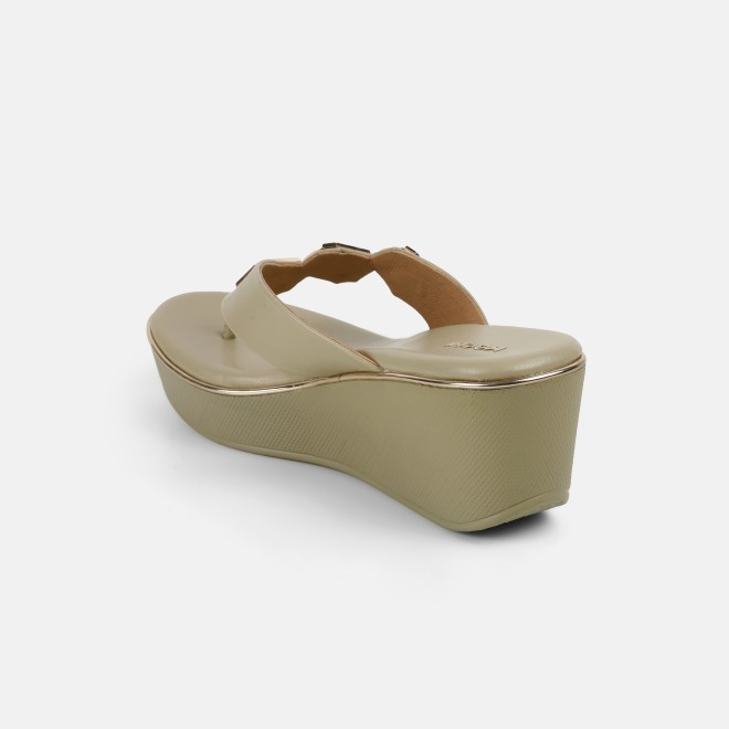 Mochi Women Green Casual Slippers (SKU: 34-425-21-37)