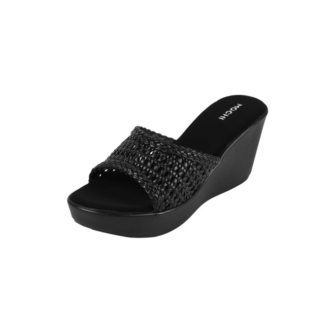 Mochi Women Black Casual Slip Ons (SKU: 34-428-11-39)