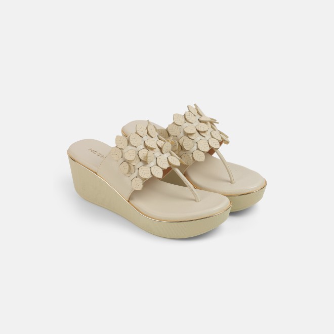 Mochi Women Beige Casual Slip Ons (SKU: 34-435-20-35)