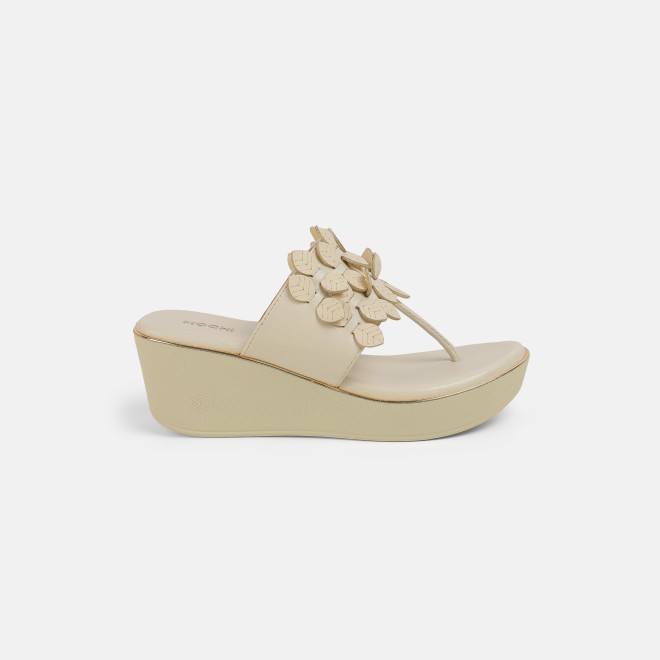 Mochi Women Beige Casual Slip Ons (SKU: 34-435-20-35)