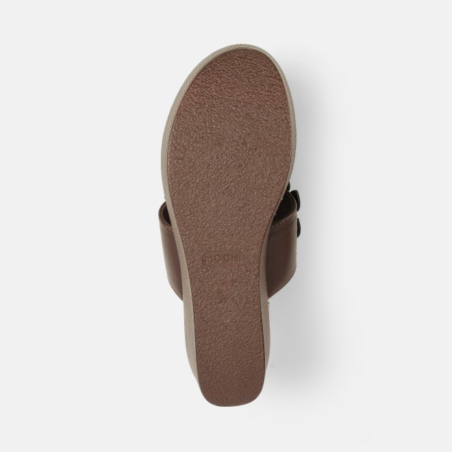 Mochi Women Brown Casual Slip Ons (SKU: 34-435-12-36)