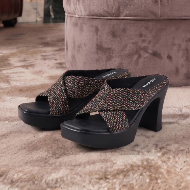 Mochi Women Black Casual Slip Ons (SKU: 34-436-11-35)