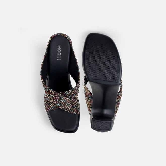 Mochi Women Black Casual Slip Ons (SKU: 34-436-11-35)