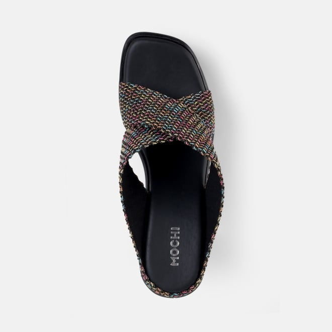 Mochi Women Black Casual Slip Ons (SKU: 34-436-11-35)