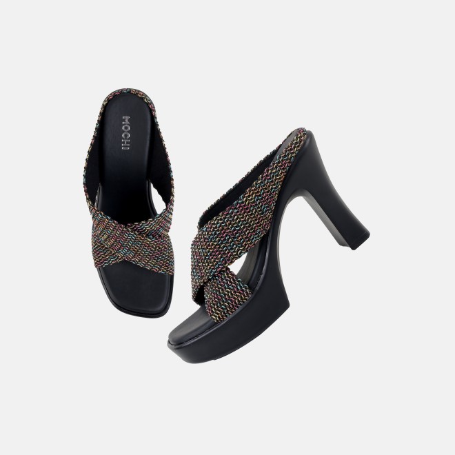 Mochi Women Black Casual Slip Ons (SKU: 34-436-11-35)