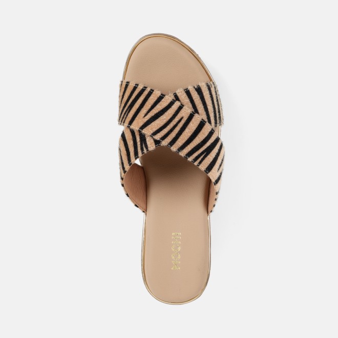 Mochi Women Brown Casual Slip Ons (SKU: 34-437-12-36)