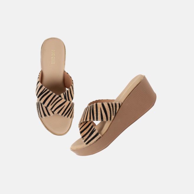 Mochi Women Brown Casual Slip Ons (SKU: 34-437-12-36)