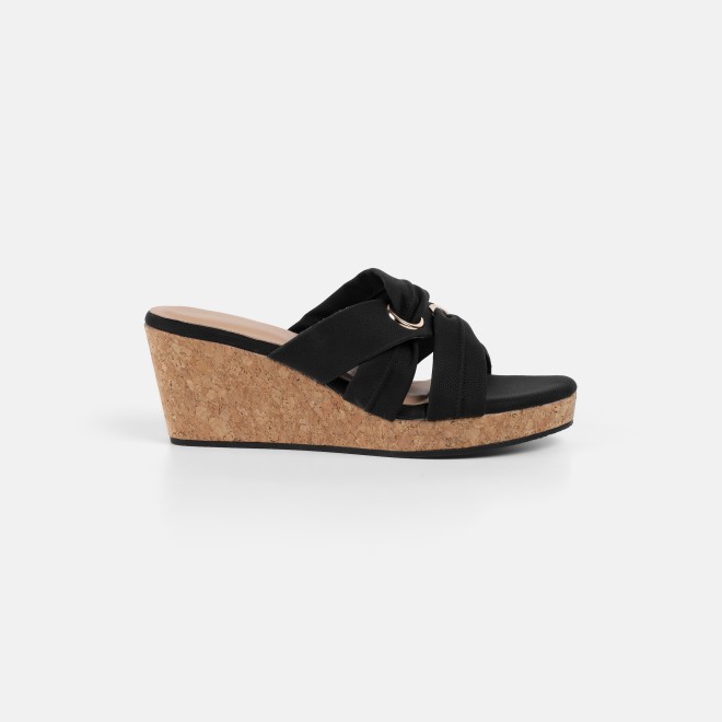 Mochi Women Black Casual Slip Ons (SKU: 34-438-11-37)