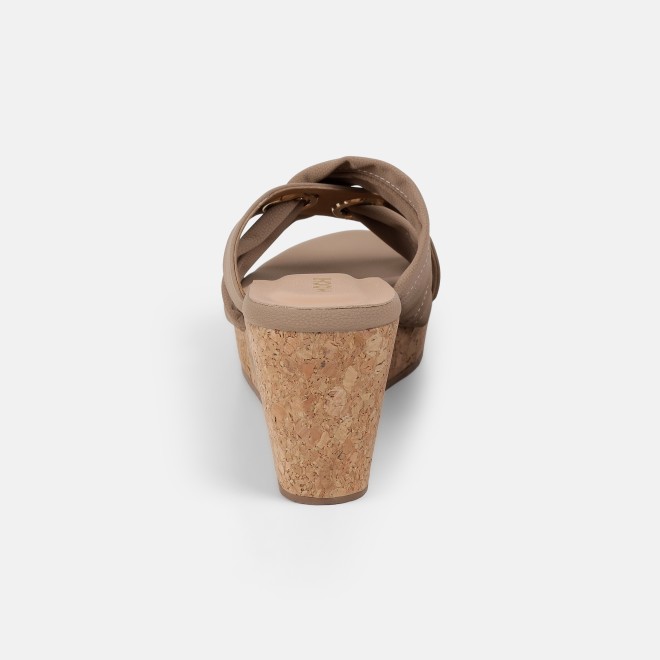 Mochi Women Beige Casual Slip Ons (SKU: 34-438-20-36)