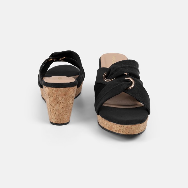 Mochi Women Black Casual Slip Ons (SKU: 34-438-11-37)
