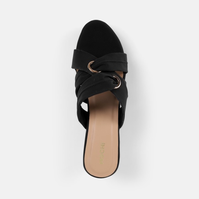 Mochi Women Black Casual Slip Ons (SKU: 34-438-11-37)