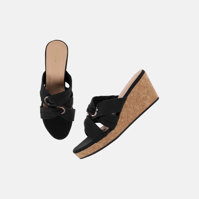 Mochi Women Black Casual Slip Ons (SKU: 34-438-11-37)
