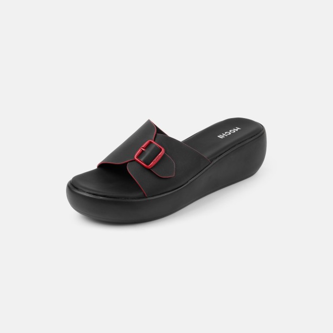 Mochi Women Black Casual Slip Ons (SKU: 34-441-11-38)