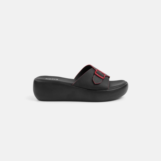 Mochi Women Black Casual Slip Ons (SKU: 34-441-11-38)
