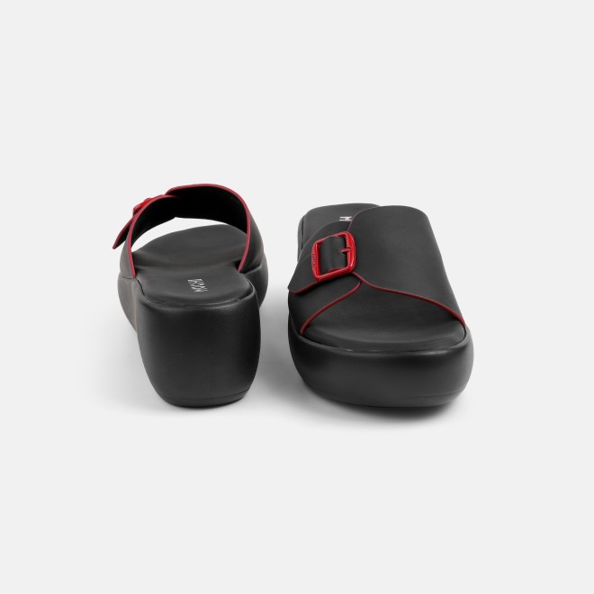 Mochi Women Black Casual Slip Ons (SKU: 34-441-11-38)