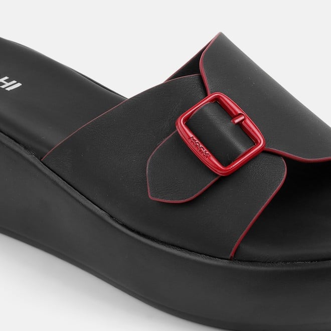 Mochi Women Black Casual Slip Ons (SKU: 34-441-11-38)