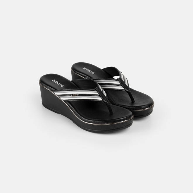 Mochi Women Black Casual Slippers (SKU: 34-449-11-36)
