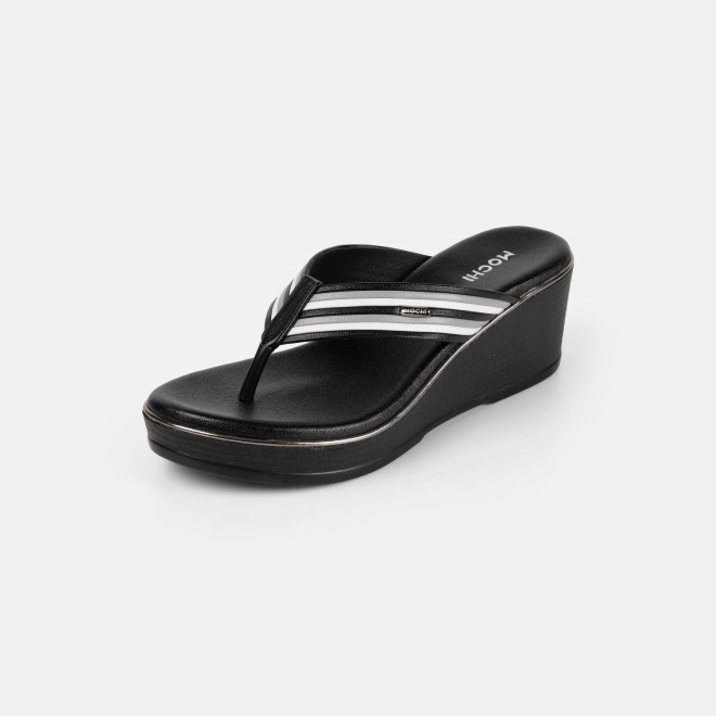 Mochi Women Black Casual Slippers (SKU: 34-449-11-36)