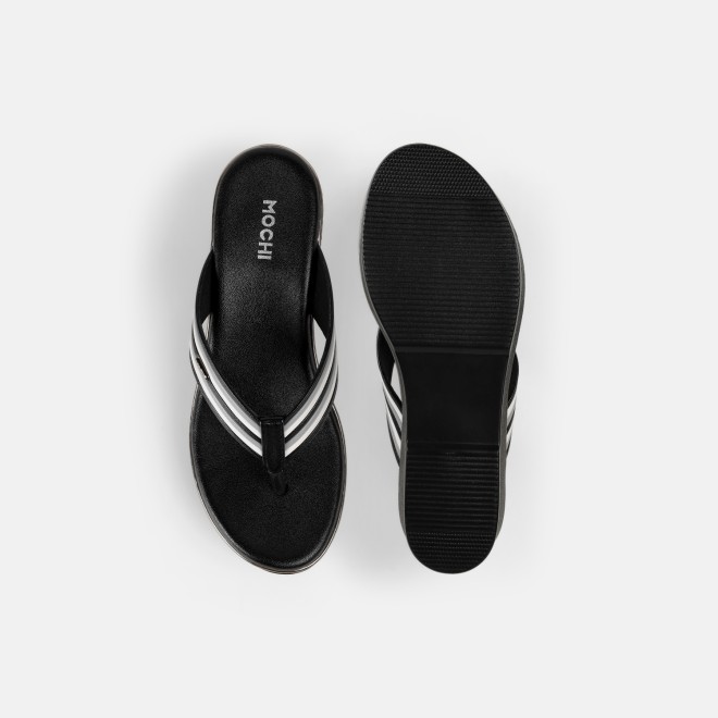 Mochi Women Black Casual Slippers (SKU: 34-449-11-36)