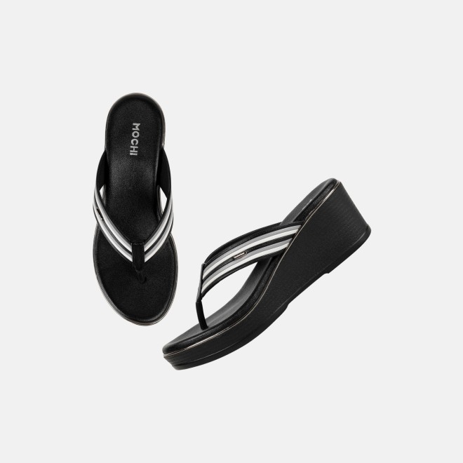 Mochi Women Black Casual Slippers (SKU: 34-449-11-36)