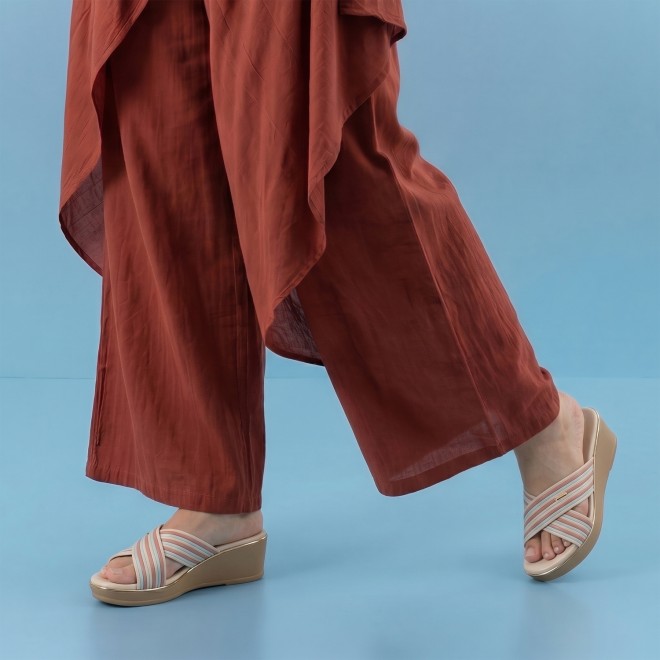 Mochi Women Beige Casual Slip Ons (SKU: 34-450-20-36)