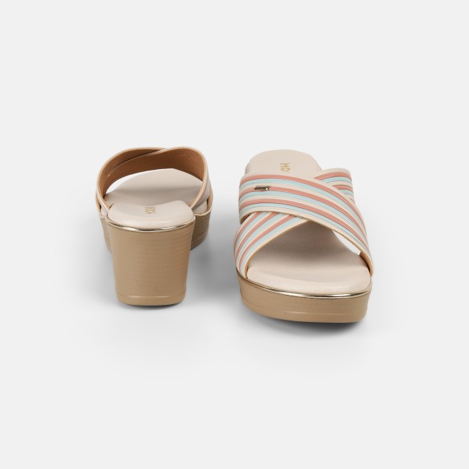 Mochi Women Beige Casual Slip Ons (SKU: 34-450-20-36)